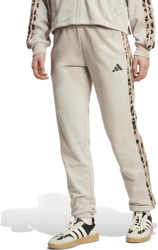 ADIDAS Damen Hose Essentials- mit Animalprint 3-Streifen S in Silber
