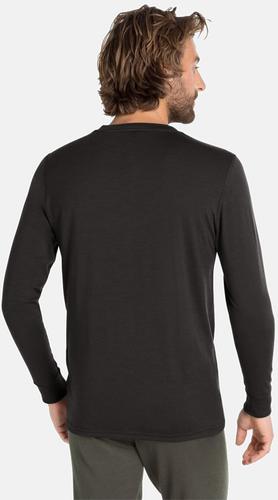 ODLO Herren Langarm Shirt BL TOP crew neck l/s MERINO 200 L in Weiß