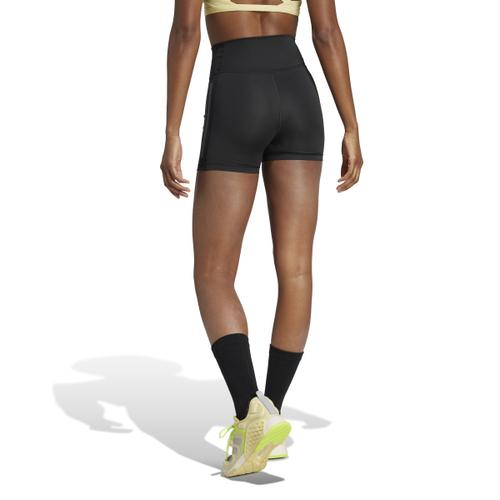 ADIDAS Damen Tight Optime 3-Streifen kurze (Länge 5 Zoll) M in Schwarz