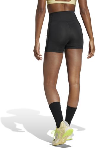 ADIDAS Damen Tight Optime 3-Streifen kurze (Länge 5 Zoll) M in Schwarz