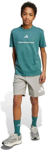ADIDAS Kinder Shirt Slogan Single Jersey 176 in Blau