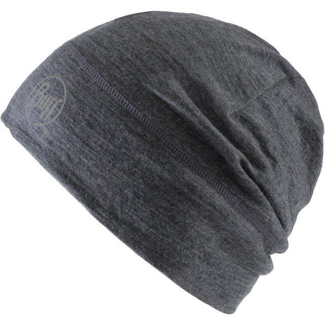 BUFF Herren LIGHTWEIGHT MERINO WOOL Mütze SOLID One Size in Grau