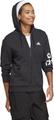 ADIDAS Damen Essentials Linear French Terry Kapuzenjacke XL in Schwarz