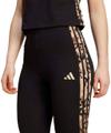 ADIDAS Damen Strumpfhose Animal Print 3-Stripes High Rise XL in Schwarz