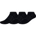 NIKE U NK EVERYDAY LTWT NS 3PR BLACK/WHITE