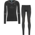 ODLO Herren Set Set long FUNDAMENTALS PERFORMANCE WARM S in Schwarz