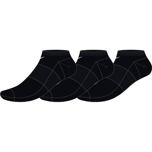 NIKE U NK EVERYDAY LTWT NS 3PR BLACK/WHITE