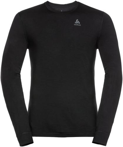 ODLO Herren Langarm Shirt BL TOP crew neck l/s MERINO 200 L in Weiß