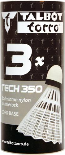 Talbot-Torro Badmintonball Tech 350, Nylonfederball, 3er Dose - in Pink