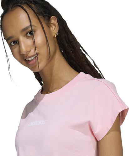 ADIDAS Damen Shirt Essentials Linear Cotton