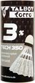 Talbot-Torro Badmintonball Tech 350, Nylonfederball, 3er Dose - in Pink