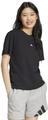 ADIDAS Damen Shirt Essentials Small Logo Cotton S in Schwarz