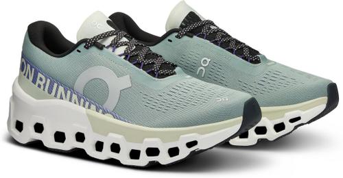 ON Damen Laufschuhe Cloudmonster 2 38 in Silber