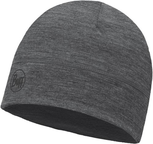 BUFF Herren LIGHTWEIGHT MERINO WOOL Mütze SOLID One Size in Grau