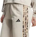 ADIDAS Damen Hose Essentials- mit Animalprint 3-Streifen S in Silber