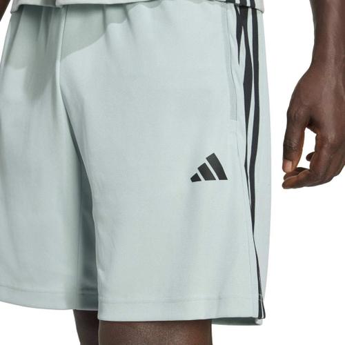 ADIDAS Herren Shorts WORKOUT ESSENTIALS BASE 3-STREIFEN PIKEE, 23 CM M in Grün