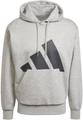 ADIDAS Herren Kapuzensweat Essentials Big Logo L in Silber