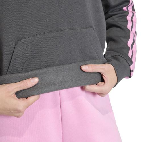ADIDAS Damen Kapuzensweat ESSENTIALS 3-STREIFEN FLEECE