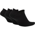 NIKE U NK EVERYDAY LTWT NS 3PR BLACK/WHITE