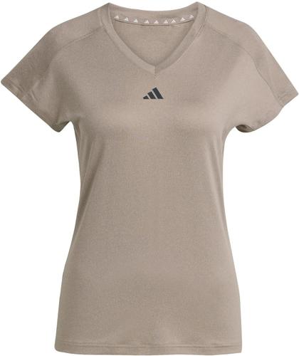 ADIDAS Damen Shirt AEROREADY Train Essentials Minimal Branding V-Neck L in Grau