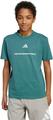 ADIDAS Kinder Shirt Slogan Single Jersey 176 in Blau