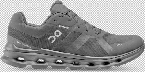 ON Herren Laufschuhe Cloudrunner Waterproof 44 ½ in Schwarz