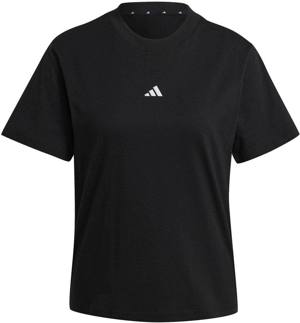 ADIDAS Damen Shirt Essentials Small Logo Cotton S in Schwarz