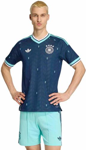 ADIDAS Herren Trikot Deutschland 26 Authentic Auswärts L in Blau