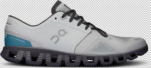 ON Herren Laufschuhe Cloud X 3 48 in Silber