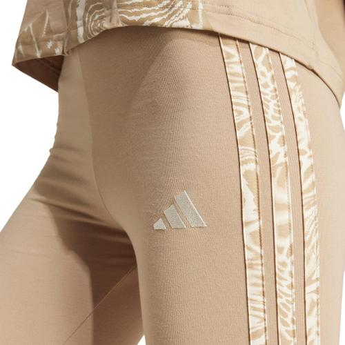 ADIDAS Damen Tight RC Essentials Seasonal Animal-Print XS in Braun
