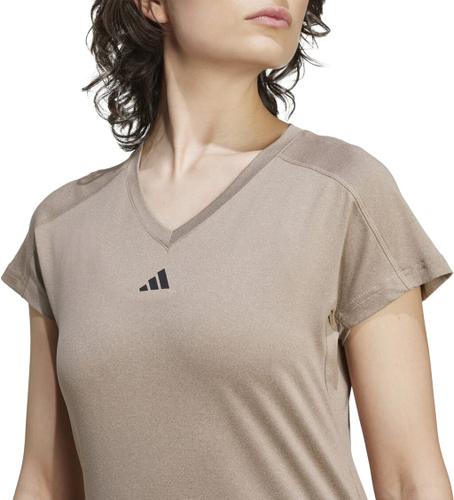 ADIDAS Damen Shirt AEROREADY Train Essentials Minimal Branding V-Neck L in Grau