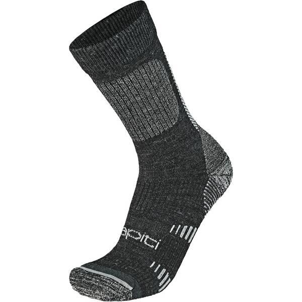 WAPITI Herren Socken Wandersocken S06 Merino Tech 42-44 in Schwarz