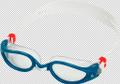AQUASPHERE Herren Brille KAIMAN EXO L in Blau