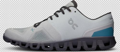 ON Herren Laufschuhe Cloud X 3 48 in Silber