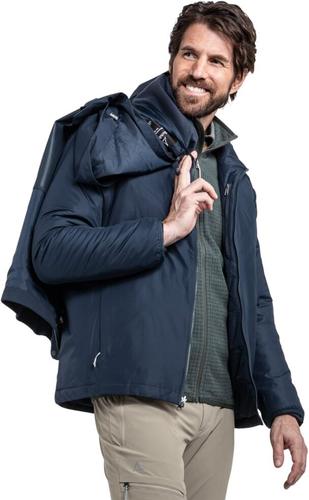 SCHÖFFEL Herren Doppeljacke 3in1 Jacket Style Tamina MNS 58 in Blau