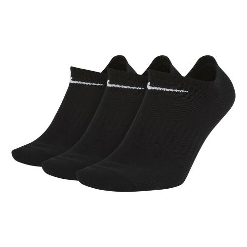 NIKE U NK EVERYDAY LTWT NS 3PR BLACK/WHITE