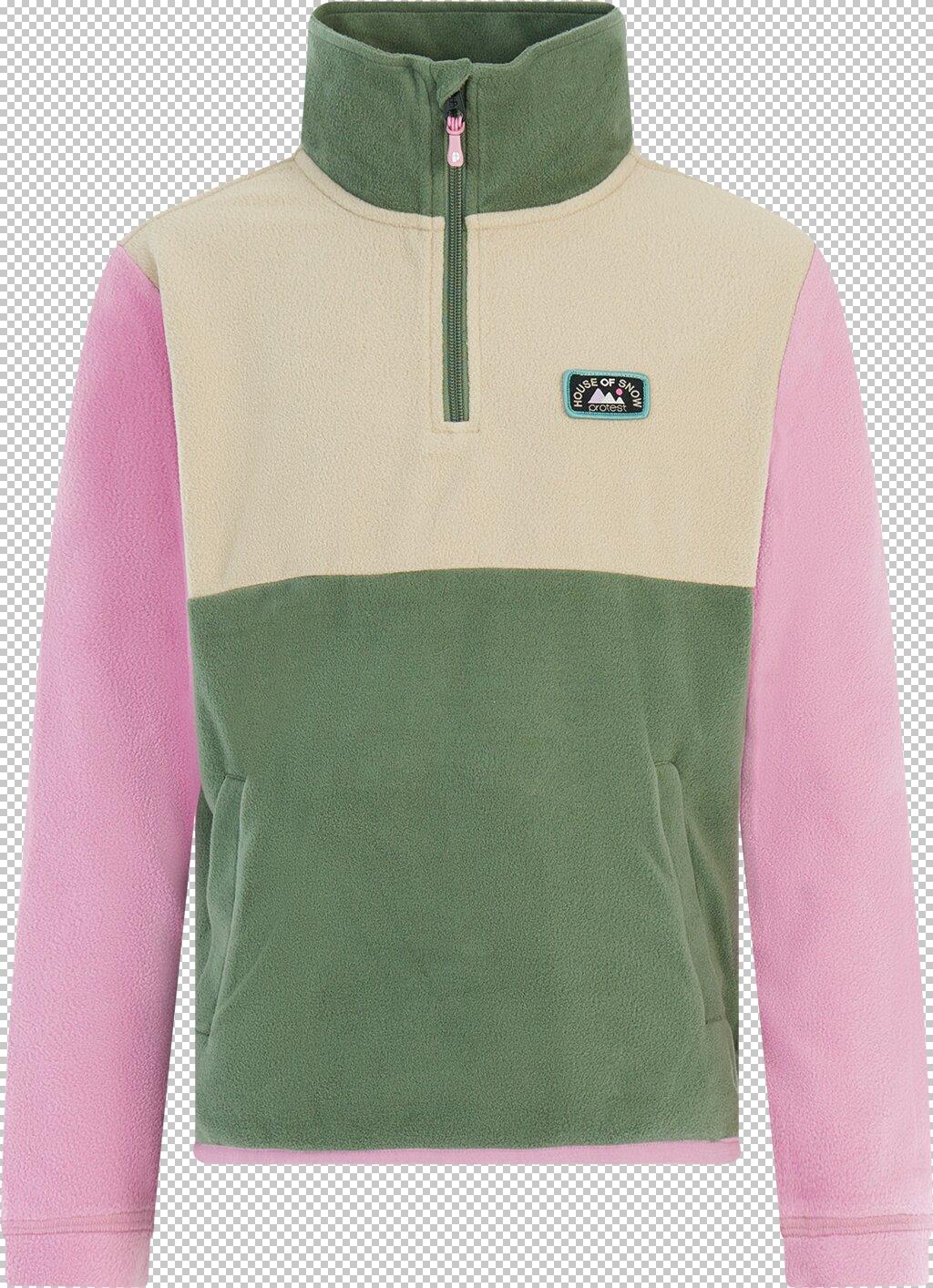 PROTEST Kinder Rolli PRTInke JR 1/4 zip active top 128 in Pink