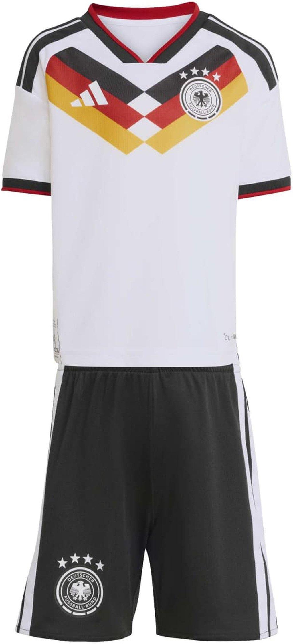 ADIDAS Kinder Fananzug Deutschland DFB WM 2026 Replika Heim-Set 104 in Weiß