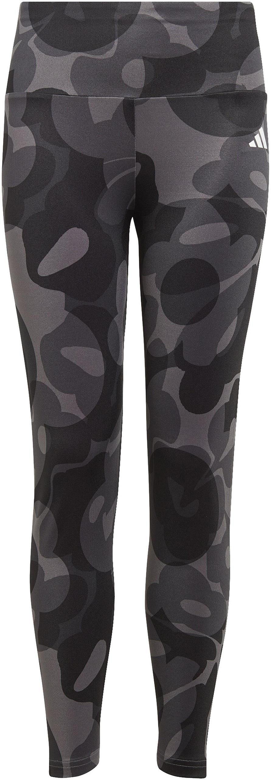 ADIDAS Kinder Tight Essentials AEROREADY Seasonal Print Kids High-Waist 152 in Grau