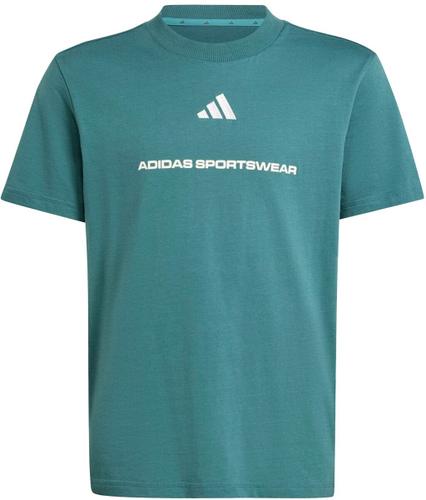 ADIDAS Kinder Shirt Slogan Single Jersey 176 in Blau