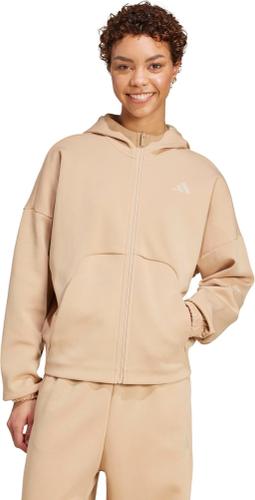 ADIDAS Damen Kapuzensweat Future Icons Small Logo Full-Zip XL in Braun