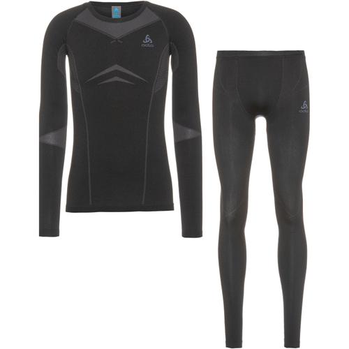 ODLO Herren Set Set long FUNDAMENTALS PERFORMANCE WARM S in Schwarz