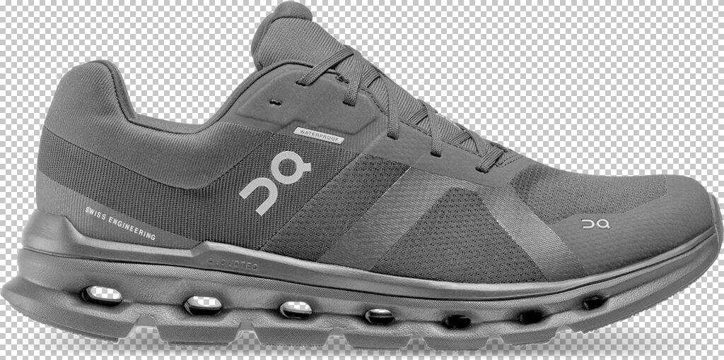 ON Herren Laufschuhe Cloudrunner Waterproof 44 ½ in Schwarz