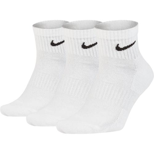 NIKE Herren U NK EVERYDAY CUSH QTR 3PR WHITE/BLACK